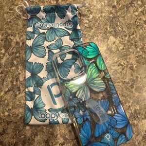 Loopy Case Blue Artistic Butterfly Phone Case